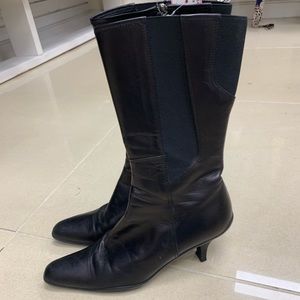 Prada Black Heeled Boots